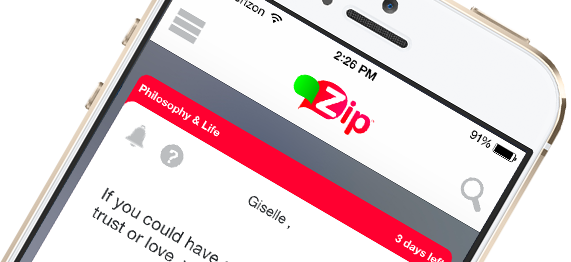 Zip on iPhone and Android